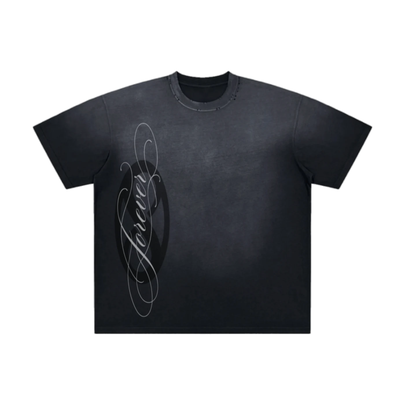 FADED FOREVER TEE (WASHED BLACK), front